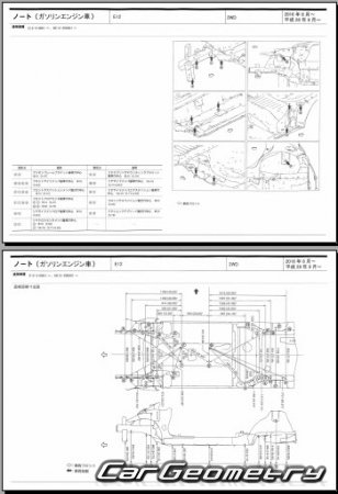 Nissan Note (E12) 2016-2020 (RH Japanese market) Body dimensions