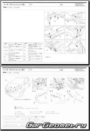 Nissan Note (E12) 2016-2020 (RH Japanese market) Body dimensions