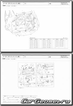 Nissan Note (E12) 2016-2020 (RH Japanese market) Body dimensions