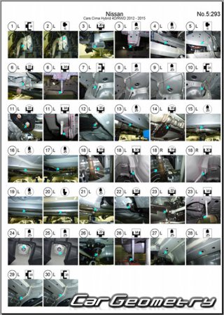 Nissan Cima (Y51) 20122022 (RH Japanese market) Body dimensions