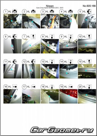 Nissan Cima (Y51) 20122022 (RH Japanese market) Body dimensions