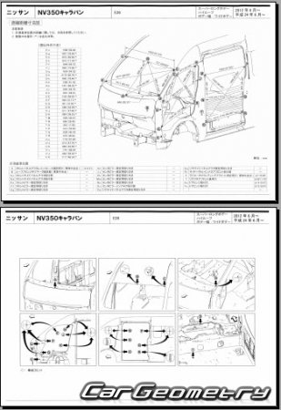 Nissan NV350 Caravan (E26) 2012-2021 (RH Japanese market) Body dimensions