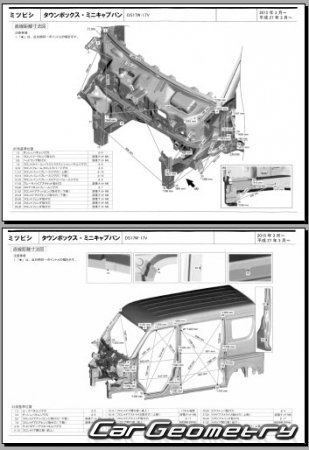 Mitsubishi Minicab & Town Box 2015-2021 (RH Japanese market) Body Repair Manual