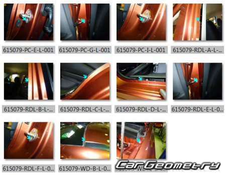 Mitsubishi Outlander (GF7W GF8W) 2012-2018 (RH Japanese market) Body dimensions