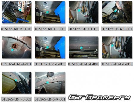 Mitsubishi Outlander (GF7W GF8W) 2012-2018 (RH Japanese market) Body dimensions