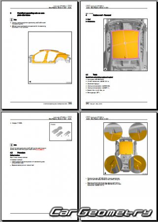 Audi E-Tron GT (F83) 2021-2027 Body Repair Manuals