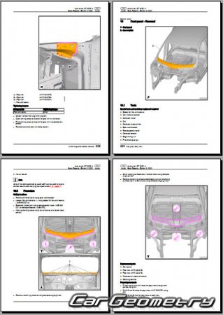 Audi E-Tron GT (F83) 2021-2027 Body Repair Manuals