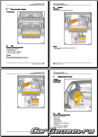 Audi E-Tron GT (F83) 2021-2027 Body Repair Manuals