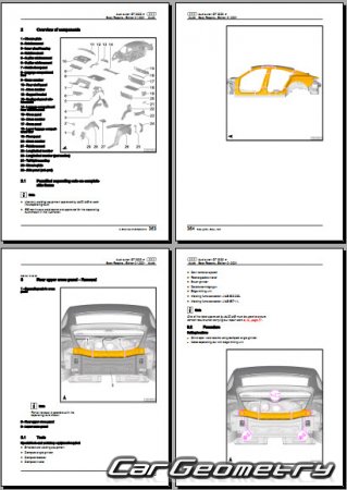 Audi E-Tron GT (F83) 2021-2027 Body Repair Manuals