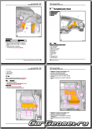 Audi E-Tron GT (F83) 2021-2027 Body Repair Manuals