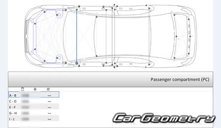 BYD G3 G3R 2009-2014 Body dimensions
