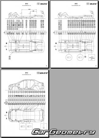 BYD G3 G3R 2009-2014 Body dimensions