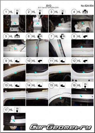 BYD Yuan EV 20182021 Body dimensions