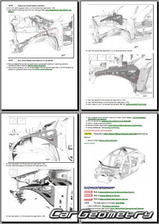   Cadillac XT4 2019-2026 Body Repairs manual