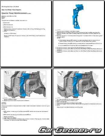 Range Rover Sport (L494) 2014-2020 Body Repair Manual
