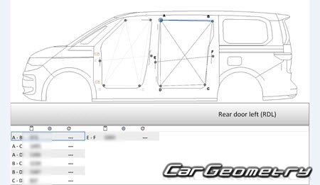   Volkswagen Multivan 20222031 Body Repair Manual