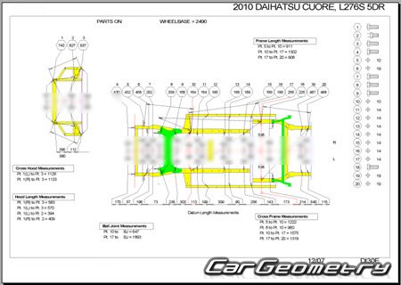 Daihatsu Cuore & Charade (L276) 2007-2013 Body Repair Manual