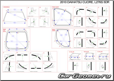 Daihatsu Cuore & Charade (L276) 2007-2013 Body Repair Manual