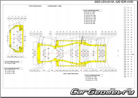 Lexus NX250, NX350, NX350h 2021-2027 Collision Repair Manual