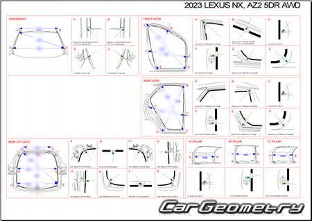 Lexus NX250, NX350, NX350h 2021-2027 Collision Repair Manual