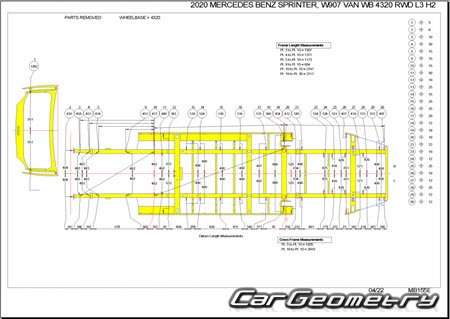 Mercedes Sprinter (Type 907) с 2018 Body dimensions Mercedes Sprinter (Type 907) с 2018 Body dimensions