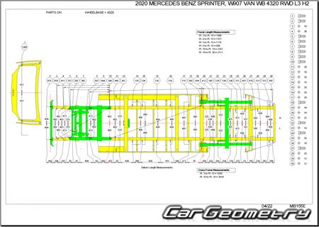 Mercedes Sprinter (Type 907) с 2018 Body dimensions Mercedes Sprinter (Type 907) с 2018 Body dimensions