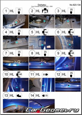 Daihatsu Cuore & Charade (L251) 2003-2007 Collision Repair Manual