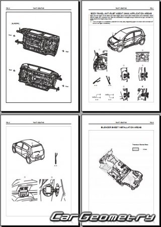 Daihatsu Cuore & Charade (L276) 2007-2013 Body Repair Manual