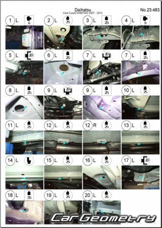 Daihatsu Cuore & Charade (L276) 2007-2013 Body Repair Manual