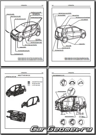 Daihatsu Cuore & Charade (L276) 2007-2013 Body Repair Manual
