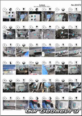 Lexus NX250, NX350, NX350h 2021-2027 Collision Repair Manual