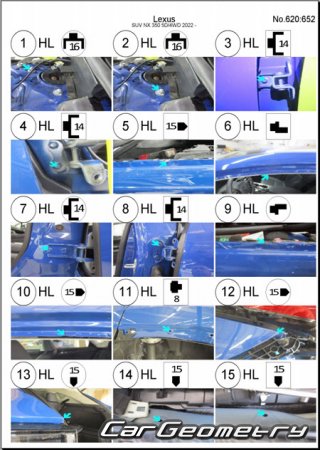 Lexus NX250, NX350, NX350h 2021-2027 Collision Repair Manual
