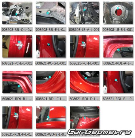 Размеры кузова Acura MDX 2021-2027 Body Repair Manual Размеры кузова Acura MDX 2021-2027 Body Repair Manual