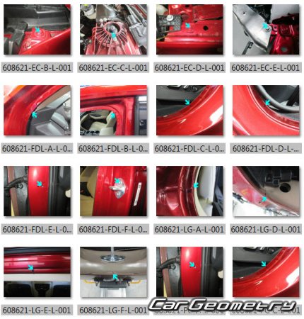 Размеры кузова Acura MDX 2021-2027 Body Repair Manual Размеры кузова Acura MDX 2021-2027 Body Repair Manual