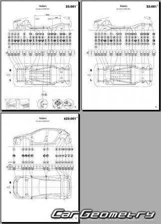 Кузовные размеры Subaru Impreza (GU) 2023-2028 BodyShop Manual Кузовные размеры Subaru Impreza (GU) 2023-2028 BodyShop Manual