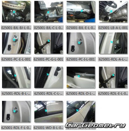 Кузовные размеры Subaru Impreza (GU) 2023-2028 BodyShop Manual Кузовные размеры Subaru Impreza (GU) 2023-2028 BodyShop Manual