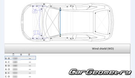 Кузовные размеры Audi Q3 (8U) 2012-2018 Кузовные размеры Audi Q3 (8U) 2012-2018
