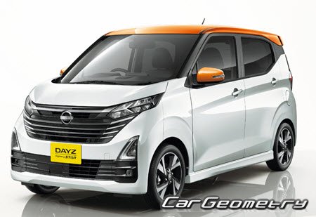 Кузовные размеры Ниссан Дейз Хайвей Стар 2024-2027, Размеры кузова Nissan Dayz Highway Star (B4# Series) 2024-2027 Кузовные размеры Ниссан Дейз Хайвей Стар 2024-2027, Размеры кузова Nissan Dayz Highway Star (B4# Series) 2024-2027