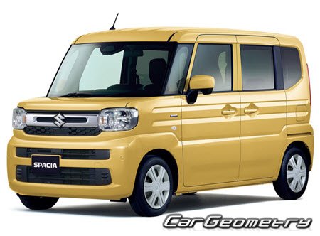 Кузовные размеры Suzuki Spacia (MK54S MK94S) 2023–2028, Размеры кузова Сузуки Спасиа Кузовные размеры Suzuki Spacia (MK54S MK94S) 2023–2028, Размеры кузова Сузуки Спасиа