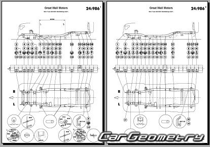 Размеры кузова Tank 500 2021-2027 Body Repair Manual Размеры кузова Tank 500 2021-2027 Body Repair Manual