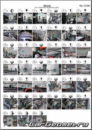 Mazda CX-80 (KL) 2024-2030 (RH Japanese market) Body dimensions