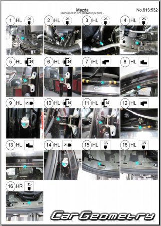 Mazda CX-80 (KL) 2024-2030 (RH Japanese market) Body dimensions