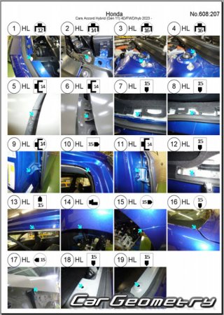 Honda Accord e:HEV (CY2) 2024-2029 (RH Japanese market) Body dimensions