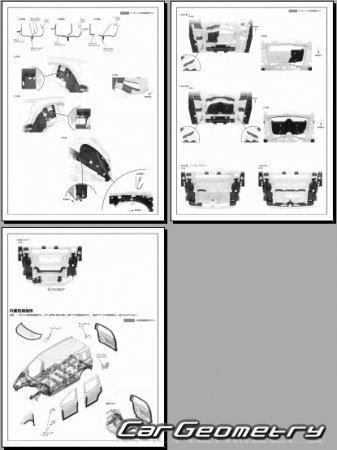 Honda Freed e:Hev (GT5 GT6 GT7 GT8)  2024 (RH Japanese market) Body dimensions
