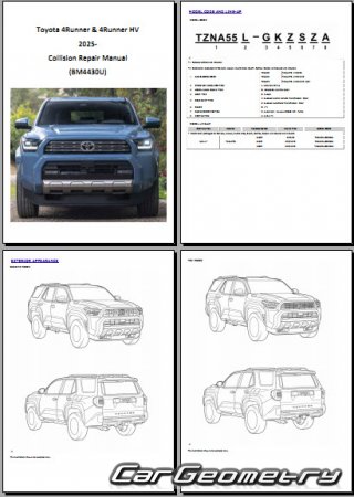 Toyota 4Runner & 4Runner HV  2025 Collision shop manual