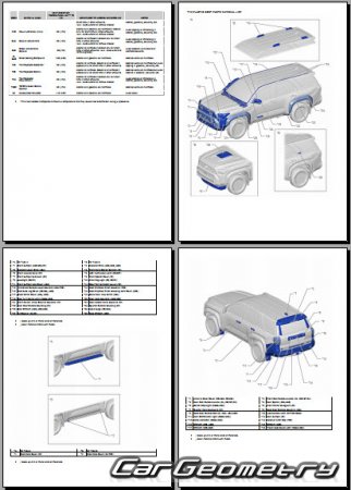 Toyota 4Runner & 4Runner HV  2025 Collision shop manual