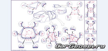 Размеры кузова BMW 4 Series (G26) Grand Coupe 2021-2027 Размеры кузова BMW 4 Series (G26) Grand Coupe 2021-2027