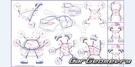 Кузовные размеры Acura Integra 2022-2026 Body Repair Manual Кузовные размеры Acura Integra 2022-2026 Body Repair Manual