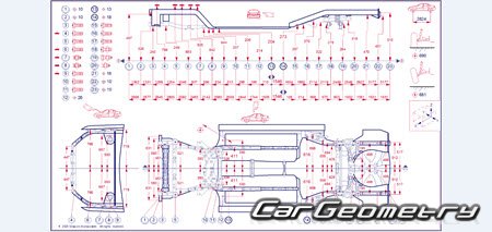 Размеры кузова Toyota Camry (XV80) 2024-2031 Collision Repair Manual Размеры кузова Toyota Camry (XV80) 2024-2031 Collision Repair Manual
