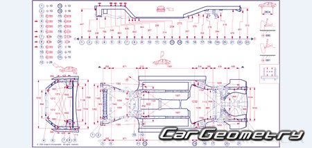 Размеры кузова Toyota Camry (XV80) 2024-2031 Collision Repair Manual Размеры кузова Toyota Camry (XV80) 2024-2031 Collision Repair Manual